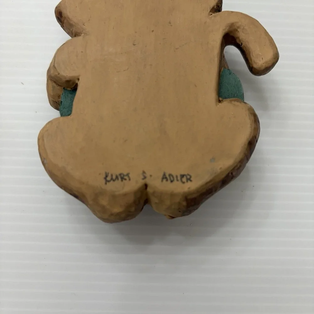 Vintage 1995 Kurt Adler Cat Christmas Tree Ornament Holiday Decoration Cat Lady